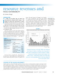 Resource Revenues and Fiscal Sustainability: Lessons of the Alaska Disconnect by Gunnar Knapp
