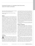 Examining Perceptions of a Smartphone-Based Intervention System for Alcohol Use Disorders by Danielle Giroux, Samantha Bacon, Diane K. King, Patrick Dulin, and Vivian Gonzalez