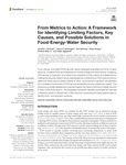 From Metrics to Action: A Framework for Identifying Limiting Factors, Key Causes, and Possible Solutions in Food-Energy-Water Security by Jennifer Schmidt