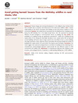 Avoid getting burned: lessons from the McKinley wildfire in rural Alaska, USA by N/A N/A