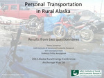 Personal Transportation in Rural Alaska by Tobias Schwörer