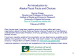 An Introduction to Alaska Fiscal Facts and Choices by Gunnar Knapp
