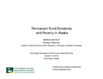 Permanent Fund Dividends and Poverty in Alaska by Matthew Berman and Random Reamey