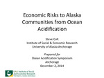 Economic Risks to Alaska Communities from Ocean Acidification by Steve Colt