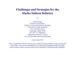 Challenges and Strategies for the Alaska Salmon Industry by Gunnar Knapp