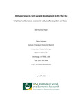Attitudes towards land use and development in the Mat-Su: Empirical evidence on economic values of ecosystem services by Tobias Schwörer