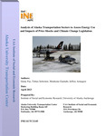 Analysis of Alaska Transportation Sectors to Assess Energy Use and Impacts of Price Shocks and Climate Change Legislation by Ginny Fay, Tobias Schwörer, Mouhcine Guettabi, and Jeffrey Armagost
