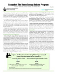 Snapshot: The Home Energy Rebate Program by Oliver Scott Goldsmith, Sohrab Pathan, and Nathan Wiltse