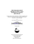 The Foraker Group Report on the Alaska Nonprofit Economy: 2010 Update by Oliver Scott Goldsmith and Tobias Schwörer