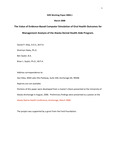 The Value of Evidence-Based Computer Simulation of Oral Health Outcomes for Management Analysis of the Alaska Dental Health Aide Program by Daniel P. Kiley, Sharman Haley, Ben Saylor, and Brian L. Saylor
