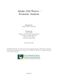 Alaska 1332 Waiver - Economic Analysis by Andrew Bibler