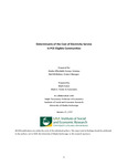 Determinants of the Cost of Electricity Service in PCE Eligible Communities by Mark Foster and Ralph Townsend