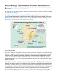 Alaska Energy Data Gateway Provides New Services by Ben Saylor and Ginny Fay