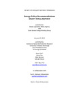 Energy Policy Recommendations by Sohrab Pathan, Steve Colt, Ginny Fay, and Matthew Berman