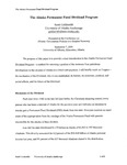 The Alaska Permanent Fund Dividend Program by Scott Goldsmith