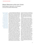 Human Dimensions of the Arctic System: Interdisciplinary Approaches to the Dynamics of Social Environment Relationships by Henry Huntington, Matthew Berman, Lee W. Cooper, Larry Hamilton, Larry Hinzman, Knut Kielland, Elizabeth Kirk, Jack Kruse, Amanda Lynch, A. David McGuire, D. W. Norton, and Astrid Ogilvie