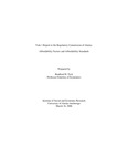Task 1 and 2 Reports to the Regulatory Commission of Alaska: Affordability Factors and Affordability Standards by Bradford Tuck and Lisa Schwartzberg