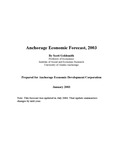 Anchorage Economic Forecast, 2003 by Scott Goldsmith