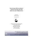 Sustainable Development and Sustainable Income from Alaska's Resources by Matthew Berman