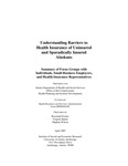 Understanding Barriers to Health Insurance of Uninsured and Sporadically Insured Alaskans by Meghan Wilson, Virgene Hanna, and Rosyland Frazier