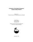 Evaluation of the Alaska Interagency Aviation Safety Initiative by Matthew Berman, Stephanie Martin, and Alexandra Hill