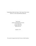 Understanding Alaska State Finances: What Citizens Want to Know and How to Convey that Information Effectively by Sharman Haley