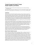 Climate Change and Alaska's Forests: People, Problems, and Policies by Roger Burnside, Glenn Juday, and Matthew Berman