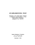 AFN Implementation Study: Proposals to the United States Congress to Implement Recommendations of the Alaska Natives Commission Pursuant To P.L. 104-270 by Victor Fischer and Pete Spivey
