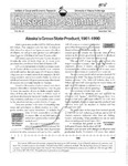 Alaska's Gross State Product, 1961-1990 by Eric Larson, Scott Goldsmith, and Steve Colt