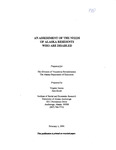An Assessment of the Needs of Alaska Residents Who Are Disabled by Virgene Hanna and Jack Kruse