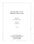 Economic Impacts of the 1996 Arctic Winter Games by Pershing Hill
