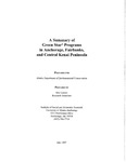Summary of Greenstar Programs In Anchorage, Fairbanks, and Central Kenai Peninsula by Eric Larson
