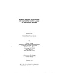 Forest Service Acquisition of Harvested Native Lands in Southeast Alaska by Gunnar Knapp
