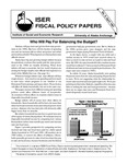 Who Will Pay for Balancing the Budget? by Linda Leask, Scott Goldsmith, Matthew Berman, and Alexandra Hill