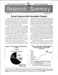 School Costs and the Foundation Program by Matthew Berman and Eric Larson