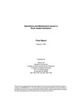 Operations and Maintenance Issues in Rural Alaska Sanitation by Steve Colt