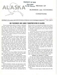 Air Passenger and Cargo Transportation in Alaska by Terry T. Brady