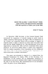 When the Alaska "Land Freeze" Ends: Issues of Policy and Administration Associated With the Expiration of Public Land Order 4582 by Arlon R. Tussing