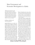 State Government and Economic Development in Alaska by GORDON SCOTT HARRISON and Thomas Morehouse