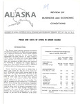 Prices and Costs of Living in Urban Alaska by Arlon R. Tussing and Monica Thomas