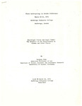 First Anthropology in Alaska Conference March 22-23, 1974 by Stephen Conn