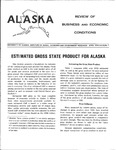 Estimated Gross State Product for Alaska by David T. Kresge and Monica Thomas