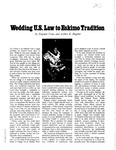 Wedding U.S. Law to Eskimo Tradition by Stephen Conn and Arthur E. Hippler