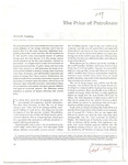 The Price of Petroleum by Arlon R. Tussing