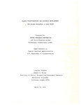 Alaska Transportation and Economic Development: The Alaska Railroad - A Case Study by Ed Porter and Lloyd M. Pernela
