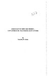 Urban Native Men and Women - Differences in Their Work Adaptations by Dorthy M. Jones