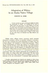 Adaptation of Whites in an Alaska Native Village by Dorthy M. Jones