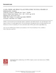 Alaska Eskimo and Indian Village Populations The Social Meaning of Demographic Change by Arthur E. Hippler and John L. Wood