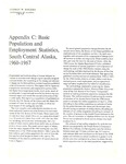 Basic Population and Employment Statistics, South Central Alaska, 1960-1967, Appendix C: by George W. Rogers