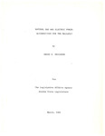 Natural Gas and Electric Power: Alternatives for the Railbelt by Gregg K. Erickson